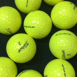 15 Near Mint AAAA Yellow Titleist Tour Soft Used Golf Balls