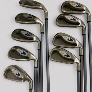 Callaway HAWKEYE Tungsten Injected FIRM Full Set 3,4,5,6,7,8,9,P,S Irons RH
