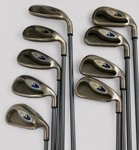 Callaway HAWKEYE Tungsten Injected FIRM Full Set 3,4,5,6,7,8,9,P,S Irons RH