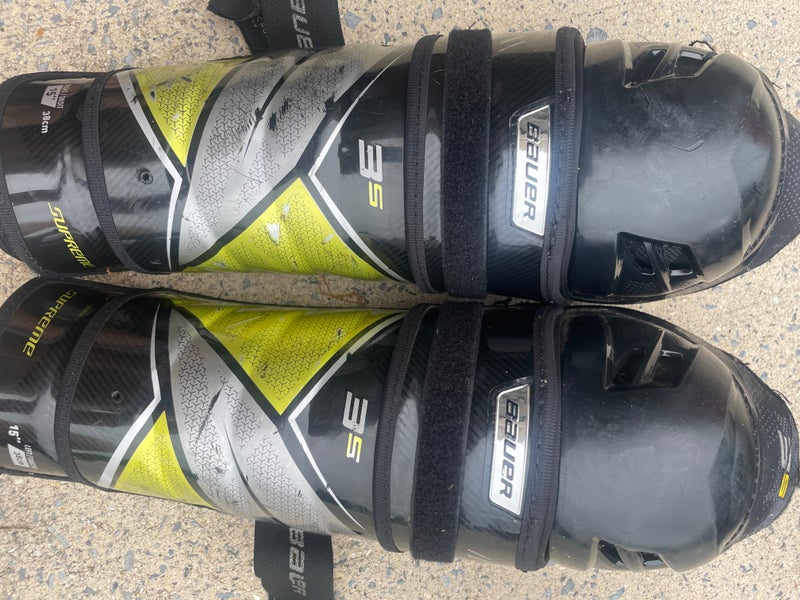 Senior Bauer Supreme 3S 15" Shin Pads (Used)