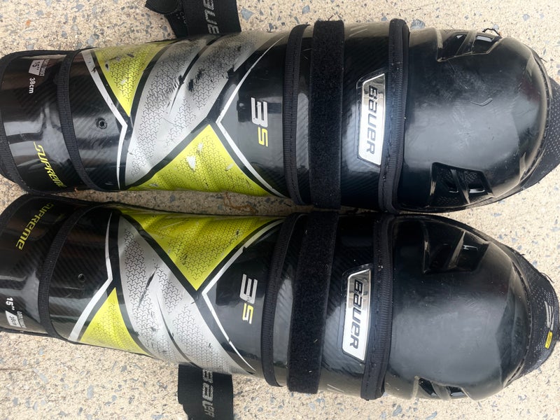 Senior Bauer Supreme 3S 15" Shin Pads (Used)