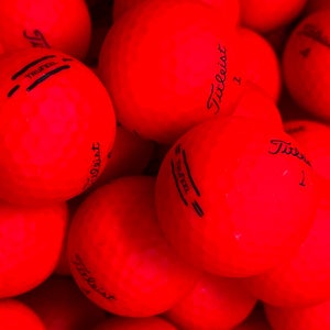 12 Red Titleist TruFeel  Premium AAA Used Golf Balls