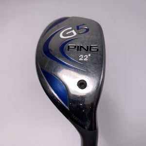 Ping G5 4 Hybrid 22* Grafalloy ProLaunch Blue Stiff Graphite Mens RH