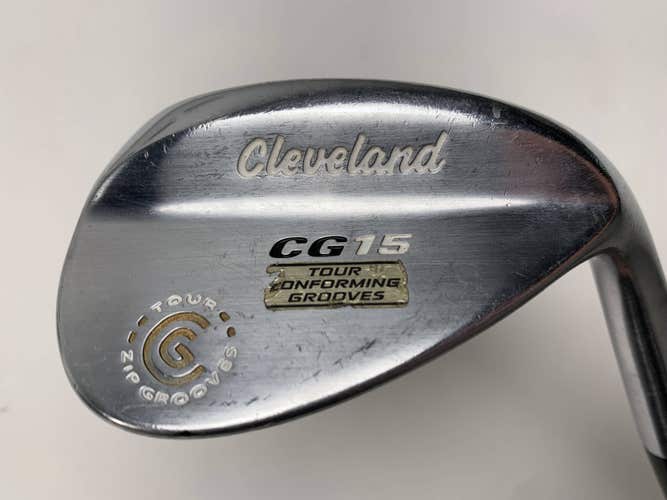 Cleveland CG15 Satin Chrome Wedge 56* 14 Bounce Traction Wedge Steel Mens RH
