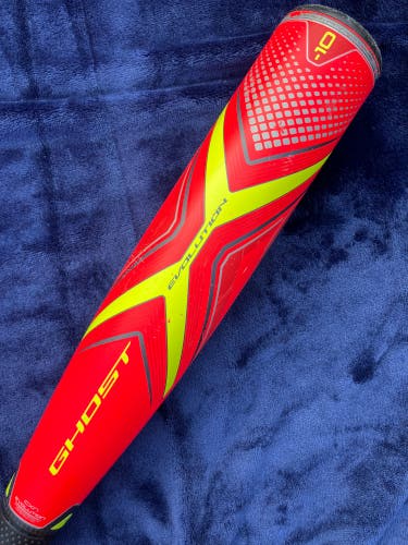 Easton Ghost X Evolution Composite Bat USABat Certified (-10) Composite 18 oz 28" (Used)
