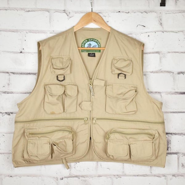 Vintage 80s / 90s Master Sportsman Fly Fisherman Fishing Hunting Vest