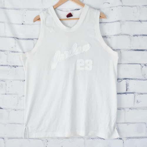 Monochrome All White Air Jordan 23 Basketball Jersey