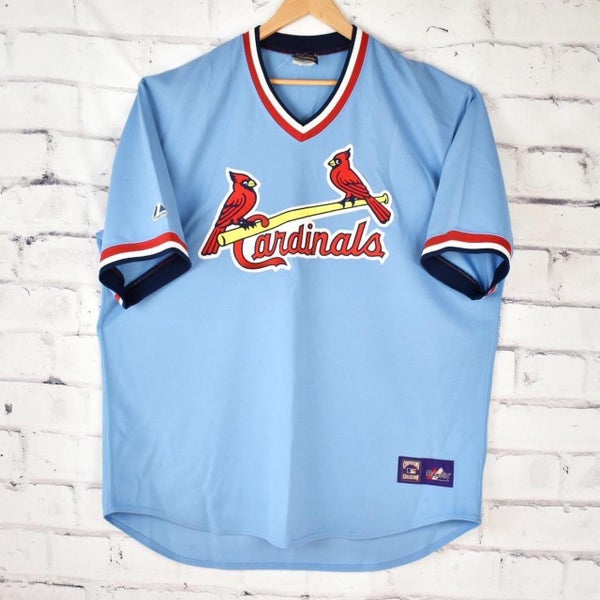 Vintage 90s St. Louis Cardinals Alternate Light Blue Cooperstown Collection Jersey