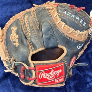 Black Rawlings Heart of the Hide RH Catcher's Baseball Glove 33" (Used)