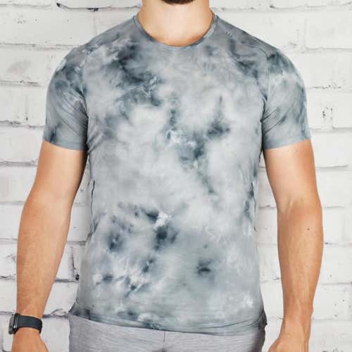 RARE Lululemon Mens Tie Dye Reflective Fast & Free Breathe-Lite Mesh Tshirt M