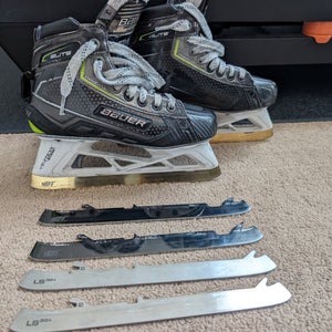 2023 Bauer Elite Hockey Goalie Skates Regular Width Size 3 (Used)