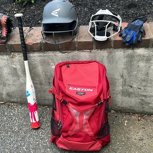 Bag helmet face mask glove
