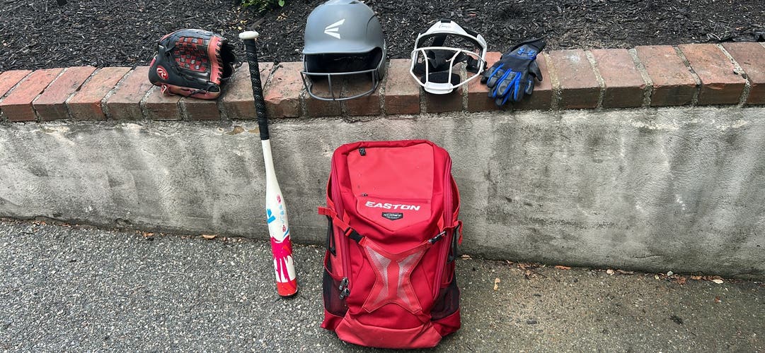 Bag helmet face mask glove