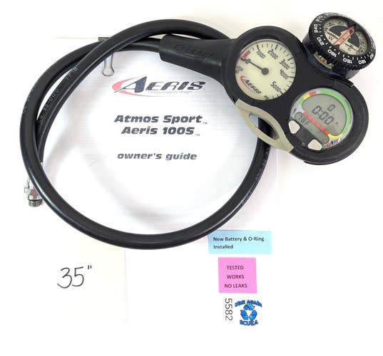 Aeris 100s Air Integrated Scuba Dive Computer Console with Compass  100 S  #5582