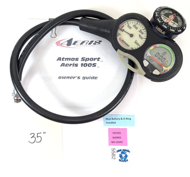 Aeris 100s Air Integrated Scuba Dive Computer Console with Compass  100 S  #5582