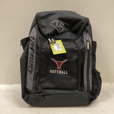 Used Louisville Slugger OMAHA BB/SB Player Backpack Black 11725-S000490349