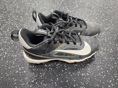 Used Nike ALPHA BB/SB Cleats Black And White Junior 03 11849-S000030876