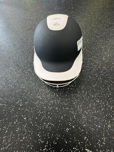 Used RIP-IT HELMET Batting Helmet w/Mask Black And White SM 11849-S000030976