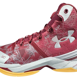 Under Armour Curry 2 Retro Domain Women Size 10.5 Red Silver