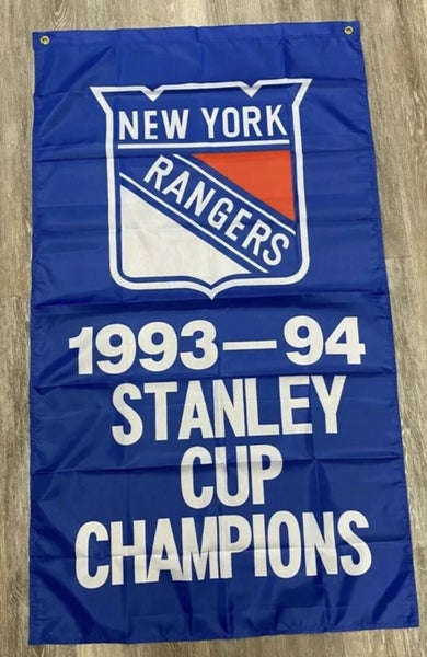 New York Rangers Stanley Cup Champions Banner Flag 1993 1994 3 Ft X 5 Ft NHL