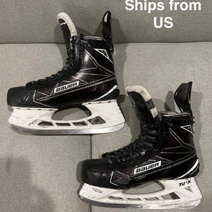 Senior size 8D Bauer Supreme 1S Hockey Skates Regular Width (Used) Includes 2 Extra Sets of Steel