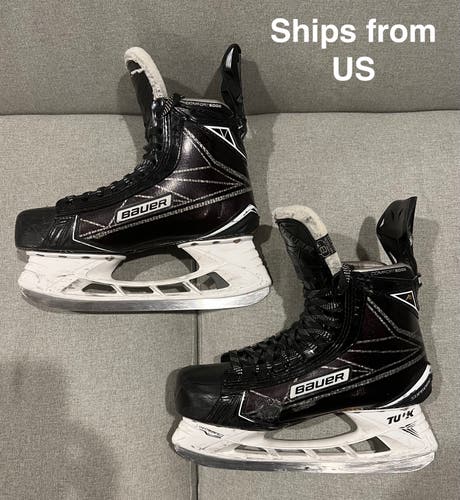 Senior size 8D Bauer Supreme 1S Hockey Skates Regular Width (Used) Includes 2 Extra Sets of Steel