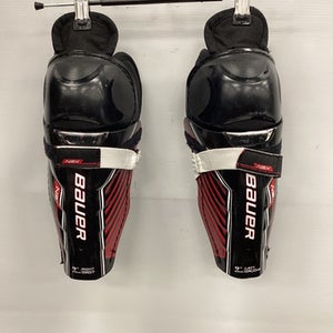 Used Bauer NSX Youth Shin Guards Black 9" 11851-S000036858
