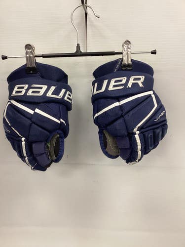 Used Bauer VAPOR 3X Junior Gloves Navy Blue 10" 11851-S000036850