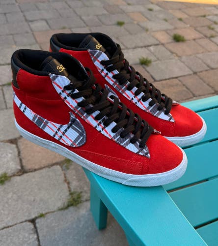 MENS NIKE BEN SIMMONS X BLAZER MID PREMIUM 'PLAID' ATHLETIC SNEAKERS US SIZE 10