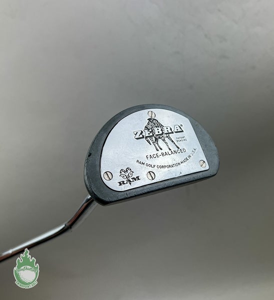 Used RH RAM Zebra Face Balanced 35" Putter Steel Golf Club With Headcover