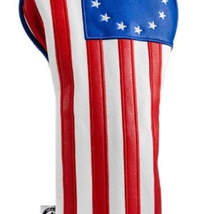 Pins & Aces Betsy Ross Driver Headcover (Red/White/Blue) Golf 2025 NEW