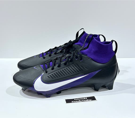 Size 15 Nike Vapor Edge Pro 360 2 Football Cleats Black Purple FN7759-002