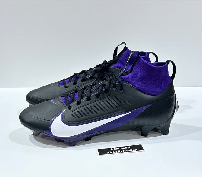 Size 15 Nike Vapor Edge Pro 360 2 Football Cleats Black Purple FN7759-002