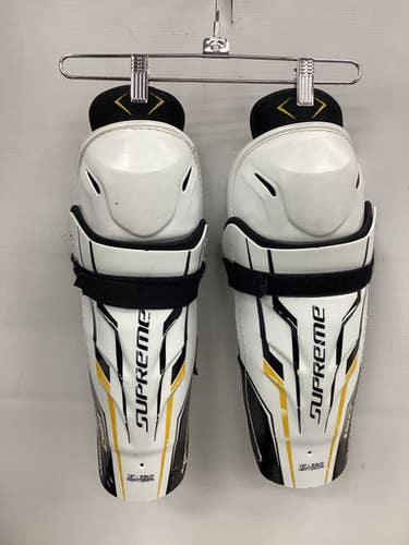 Used Bauer SUPREME 150 Senior Shin Guards White 13" 11851-S000036823