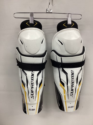 Used Bauer SUPREME 150 Senior Shin Guards White 13" 11851-S000036823