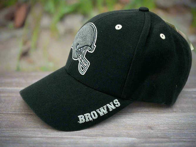 Cleveland Browns Vintage Late '90s NFL Black 30% Wool NOS Cap (New)
