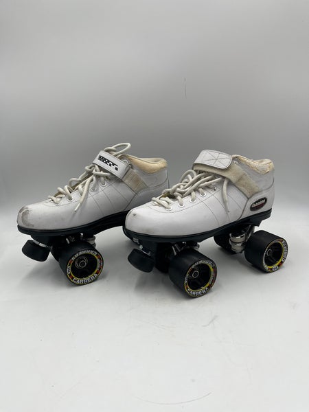 Vintage Riedell Carrera Speed Roller Skates Quad Size 7 White