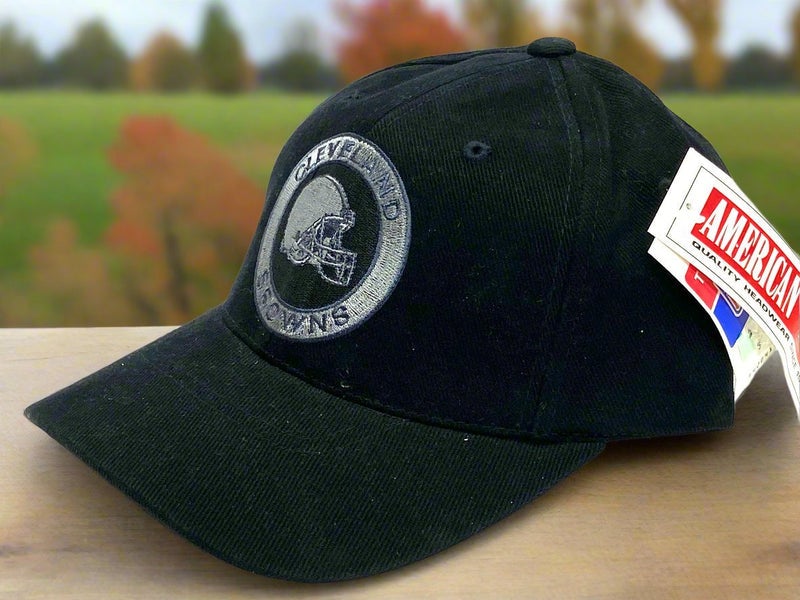 Cleveland Browns Vintage Late '90s NFL Black Adjustable NOS Cap (New)