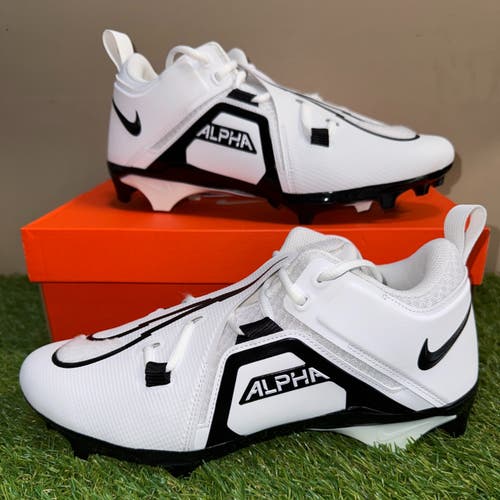 Nike Alpha Menace Pro 3 WD Mid PE Football Cleats White DH3292-100 Mens 11 WIDE