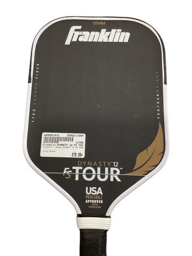 Used Franklin DYNASTY 12 FS TOUR Pickleball Racquet Black 11884-S000051412