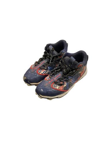 Used Under Armour BASEBALL CLEATS BB/SB Cleats Navy Blue Junior 04 11884-S000051398