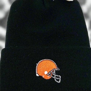 Cleveland Browns Vintage Late '90s NFL Black Cuffed Knit NOS Hat (New)