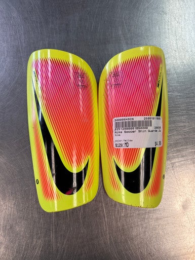 Used Nike Soccer Shin Guards Junior Yellow MD 11868-S000064926