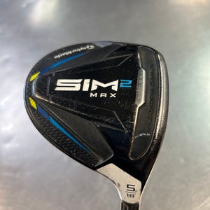 Used Taylormade SIM 2 MAX Mens Fairway Wood RH 5 Wood 11868-S000064862