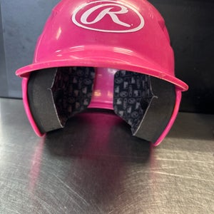 Used Rawlings CFTBHR1 Batting Helmet No Mask Pink SM 11868-S000064313