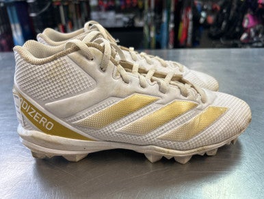 Used Adidas ADIZERO BB/SB Cleats White Junior 05.5 11868-S000064223