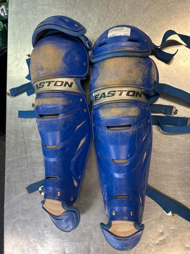 Used Easton GAMETIME SG Catchers Leg Guards Royal Blue Adult 11868-S000064198