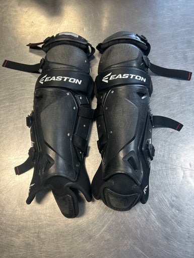 Used Easton QWIK-FIT Catchers Leg Guards Black Youth 11868-S000063841