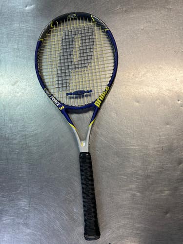 Used Prince FROCE 3 Adult Tennis Racquet Royal Blue 4 3/8" 11868-S000063725