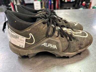 Used Nike ALPHA BB/SB Cleats Black Junior 04 11868-S000063675